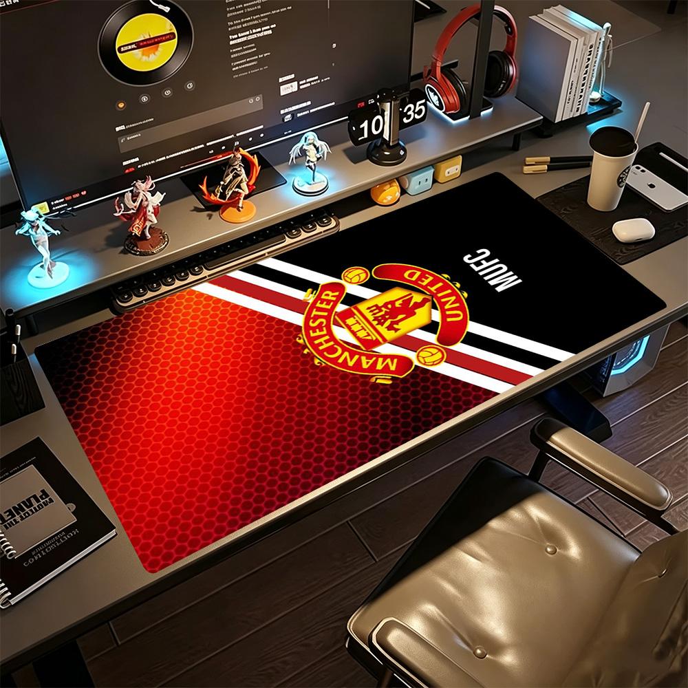 Manchester Gaming Mouse Pad Desk Mat Computer Desk Mat Non-Slip Rubber Bottom Computer Decor Item Office Use