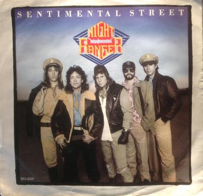 7inch Plaat NIGHT RANGER Sentimental Street Night Machine MCA52591 MCA Records Ca 1985 Canada Rock Gebruikt