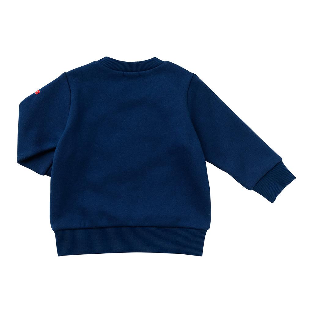 MIKIHOUSE HOT BISCUITS Boys and Navy Size Sweatshirt, Girls, Blue, 110cm, 73-5611-829