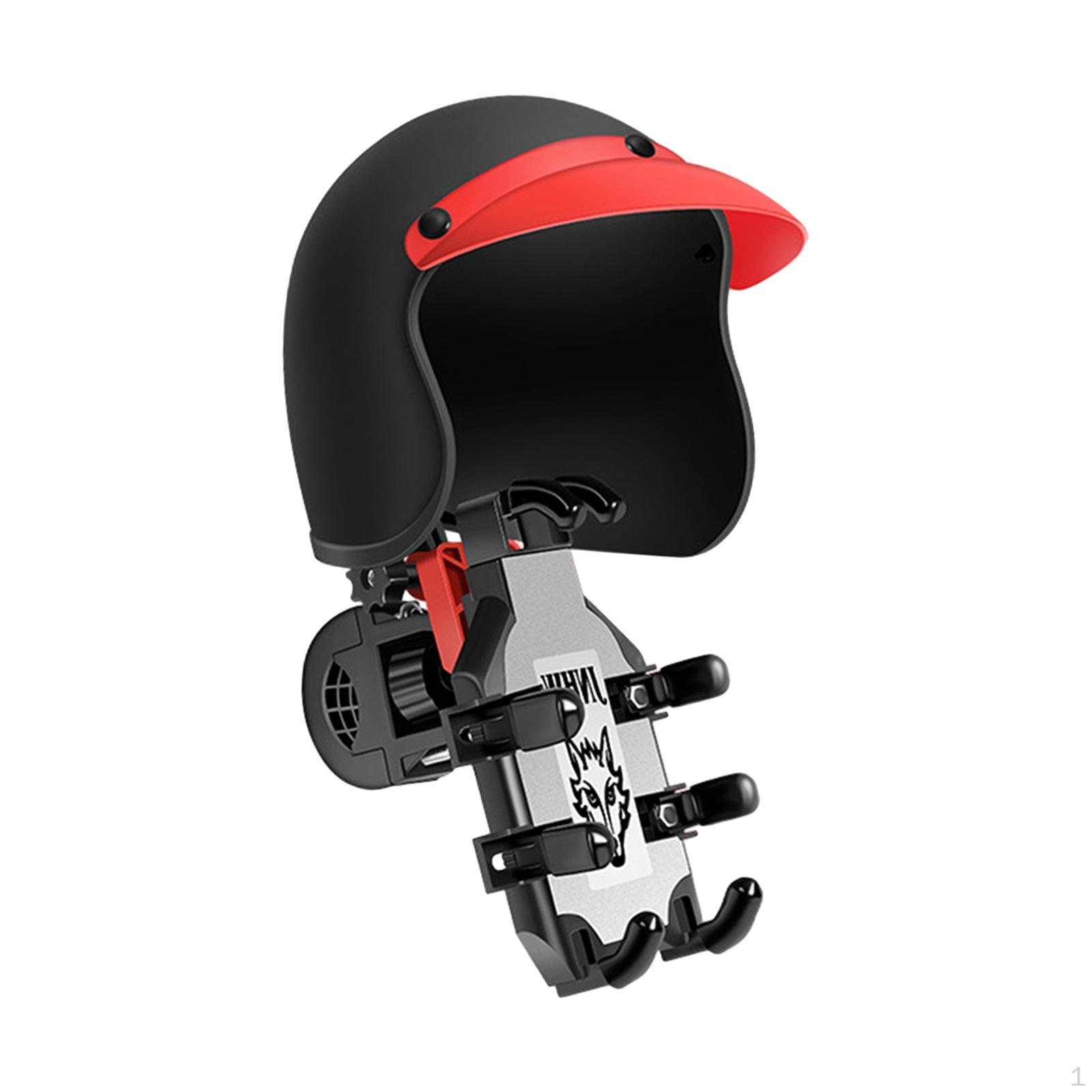 

Подставка для телефона на велосипед, держатель солнцезащитного козырька, чехол для руля, симпатичный чехол от дождя в форме шляпы для black red