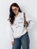 Elegant and Versatile Ins-Style Half-Zip Lapel Sweatshirt for the Trendy Woman