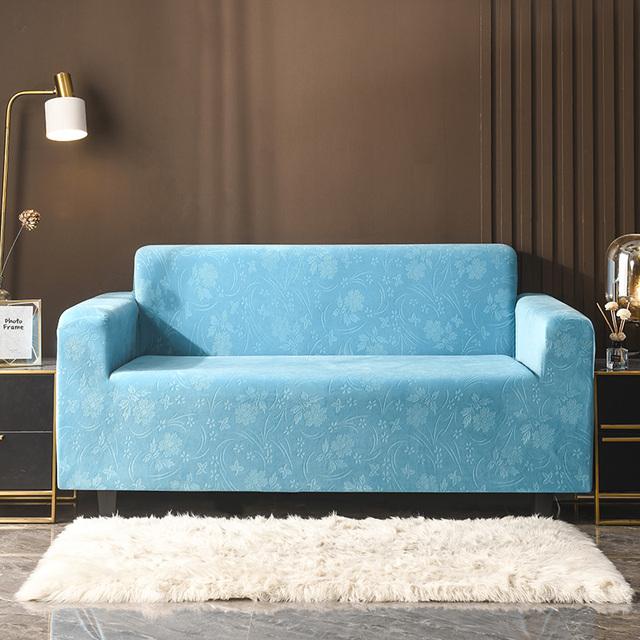 

Floral Printed Plush Velvet Living Couch Covers For Living Room Couch Slipcovers Protector Designed For Pets And Kids High Material 1-seater(90-140cm)