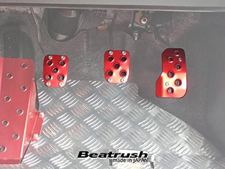 Beatrush Pedal Covers for Manual Transmission GR Yaris Model and Yaris (Early GXPA16) (MXPA10) [S41018PS-A#] (Red)