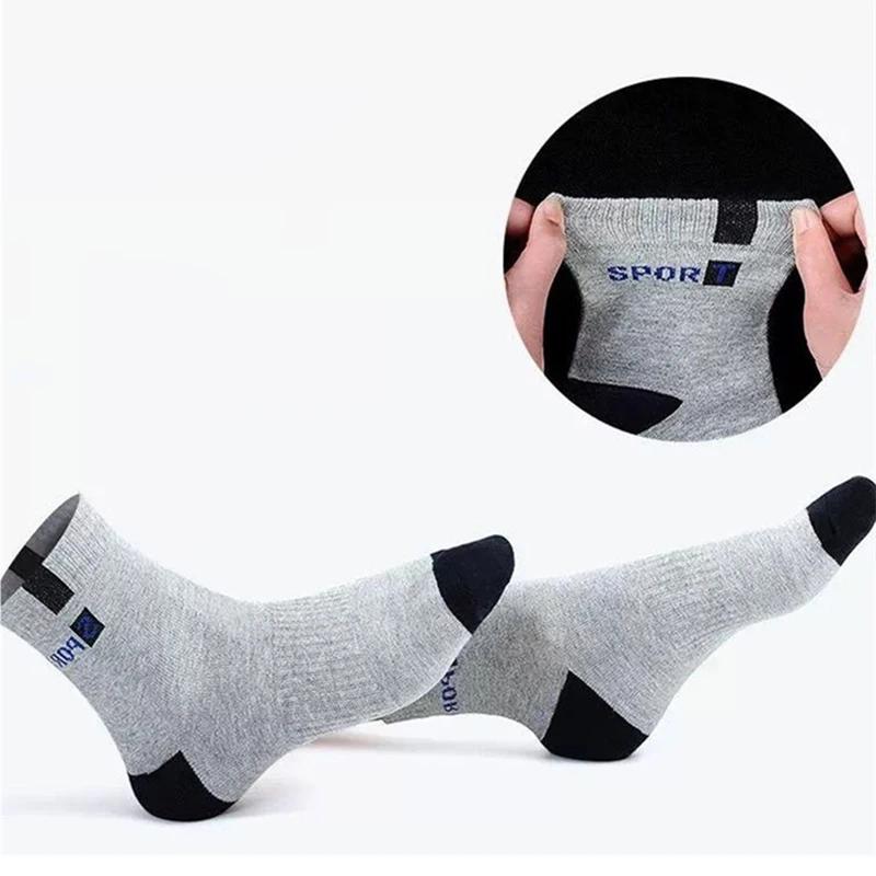 5Pairs Men Cotton Socks Autumn Winter Men Socks Breathable Cotton Sports Socks Breathable Business Socks Size EU39-45