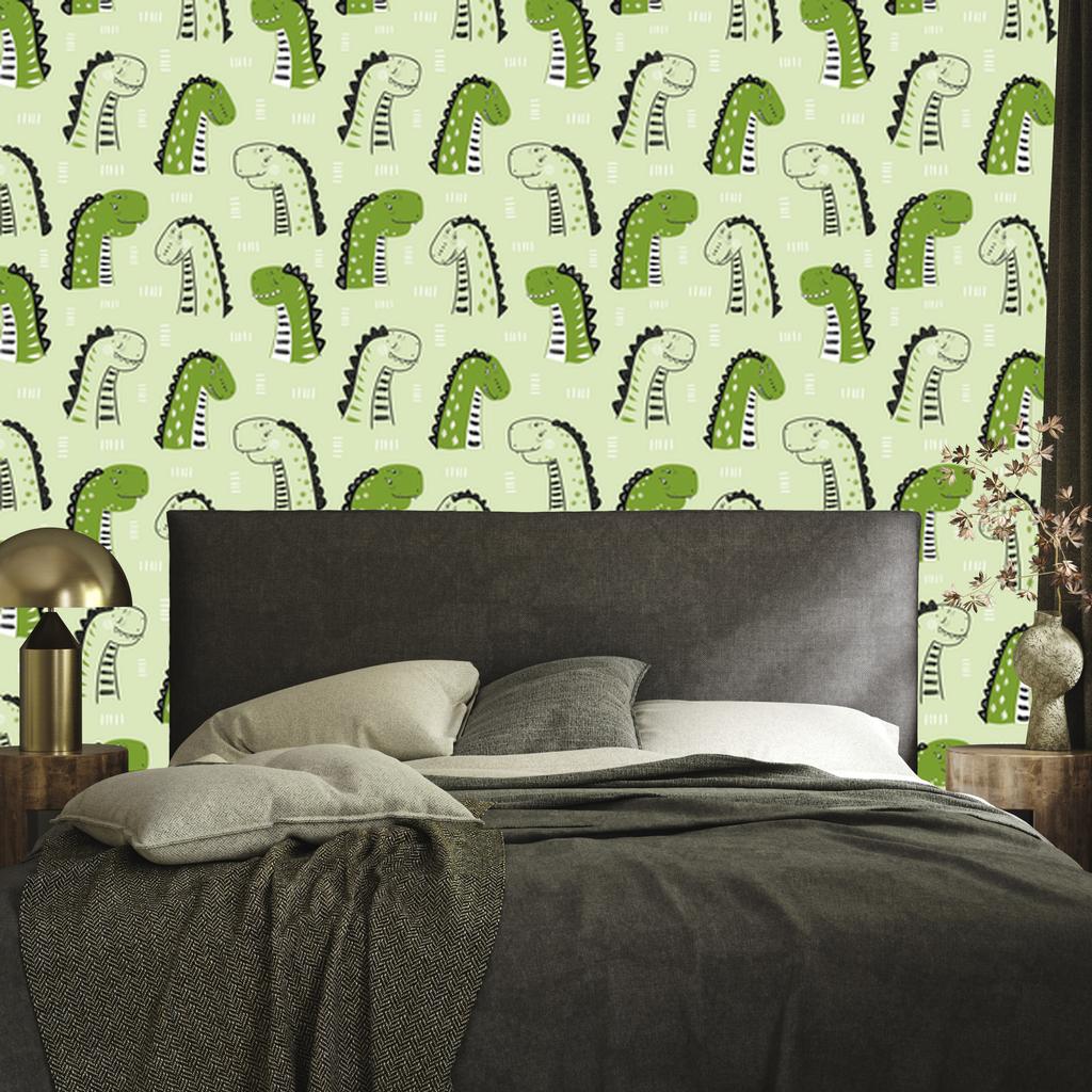 Dinosaurs and nature wallpaper for living room and bedroom 50x1000