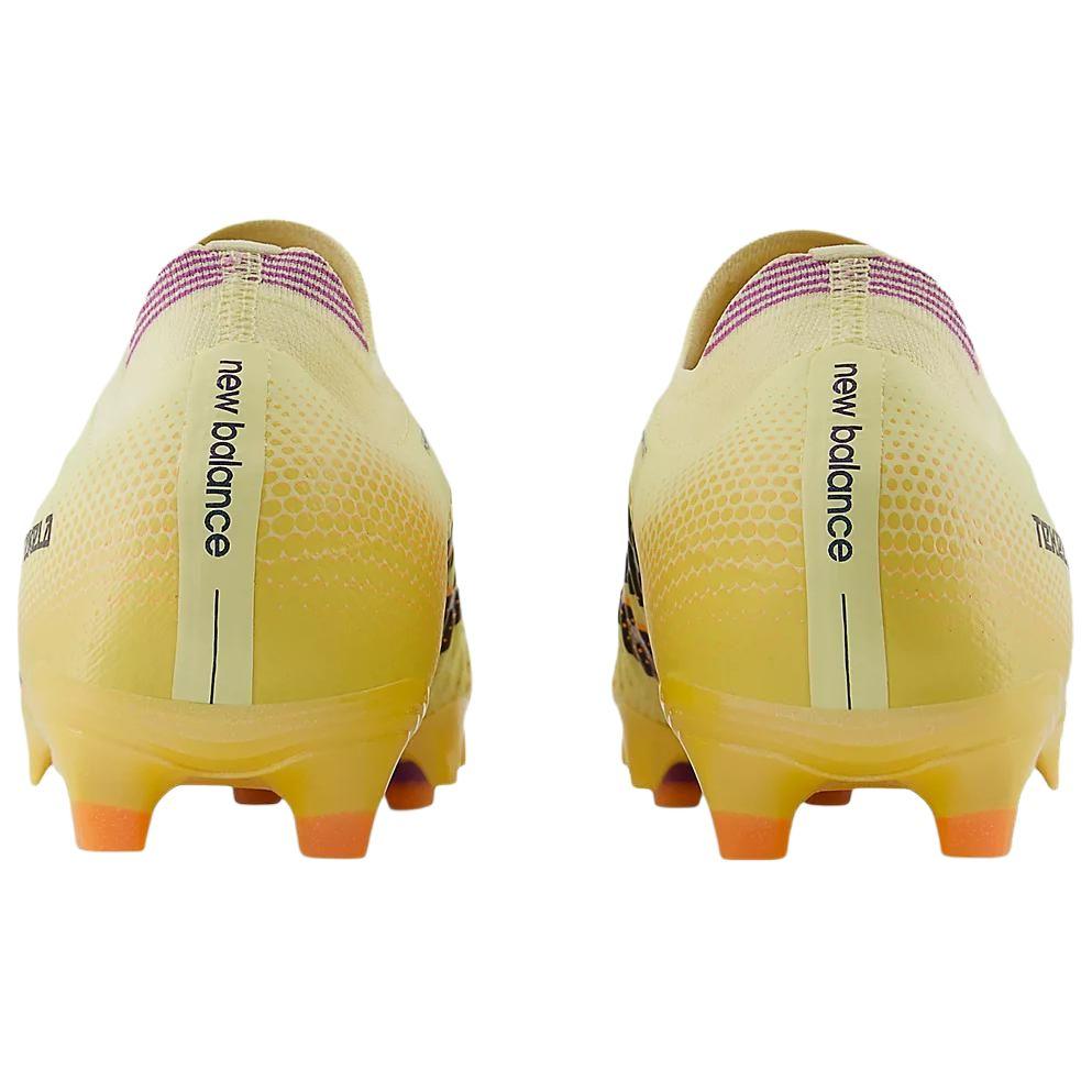 New Balance FG Rubber Long Studs Anti Slip Wear Resistant Soccer Shoes Unisex Yellow