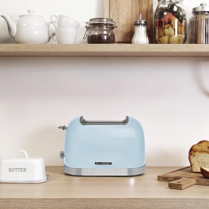 Grille Pain 2 Fentes 815w Bleu Scto2bl Schneider