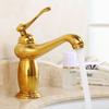 Antique Bronze Bathroom Faucet Brass Basin Faucets Hot & Cold Bathroom Sink Faucet Deck Mounted Lavotory Faucet  Mixer Water Tap