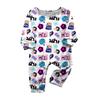 Prints Family Matching Long Sleeve Tops+Pants Set Family Matching Sets