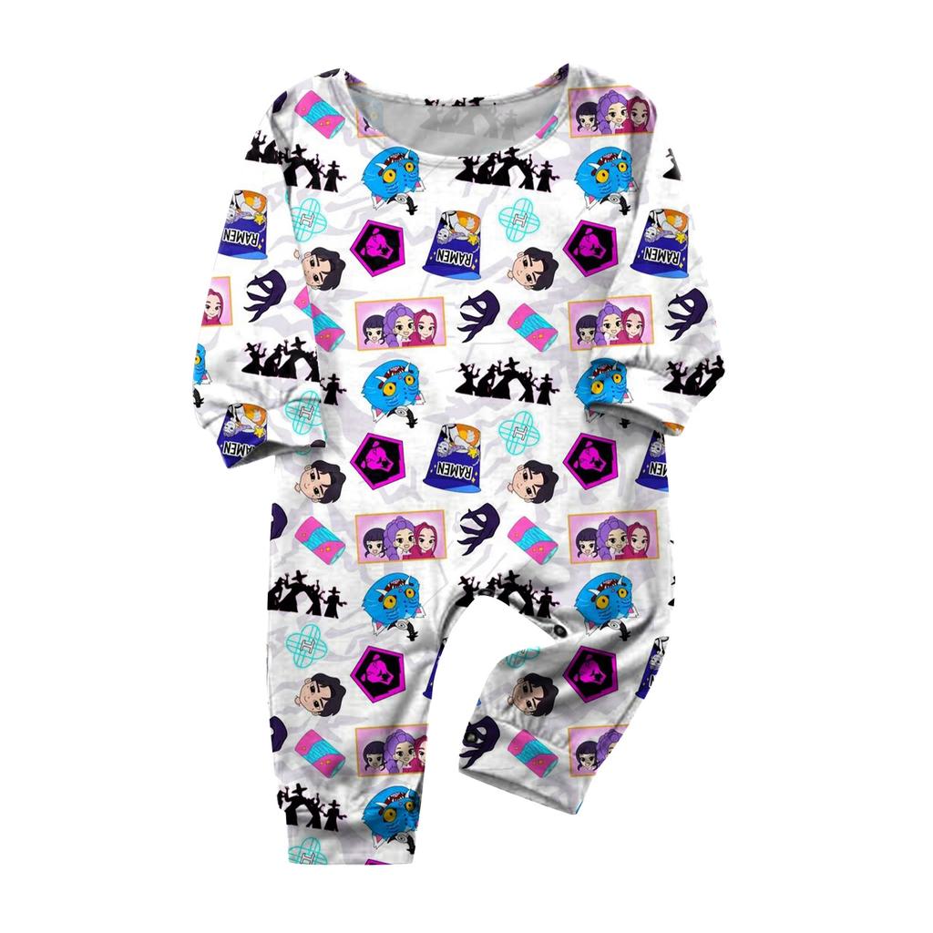 Prints Family Matching Long Sleeve Tops+Pants Set Family Matching Sets