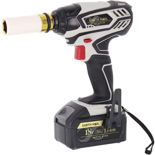 Takagi Infini-Link Cordless Impact Wrench 18V Rechargeable EARTH MAN IW-180LiB 1 Storage Battery Charger with Case Tire Replacement