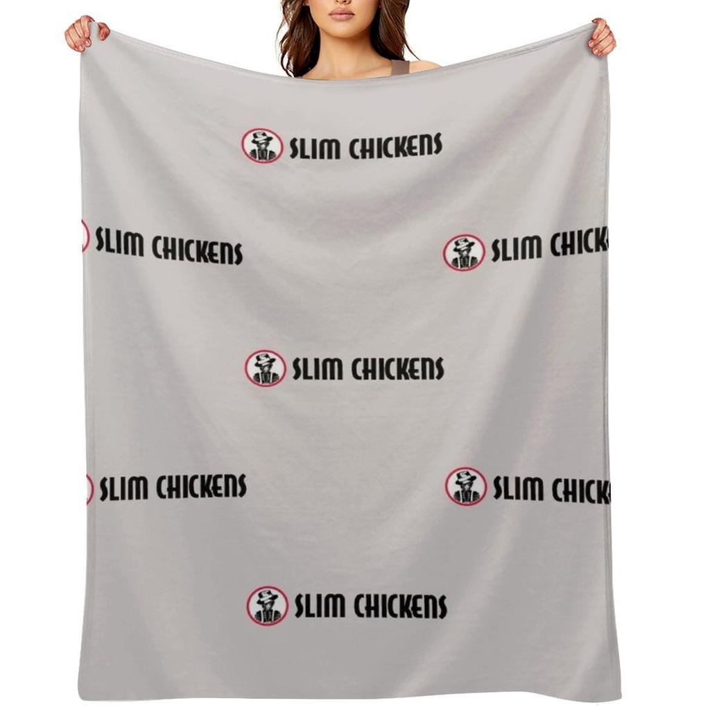 Slim Chickens Cafe Throw Blanket Flannel Fabric Decorative Sofa Soft Beds for winter Blankets