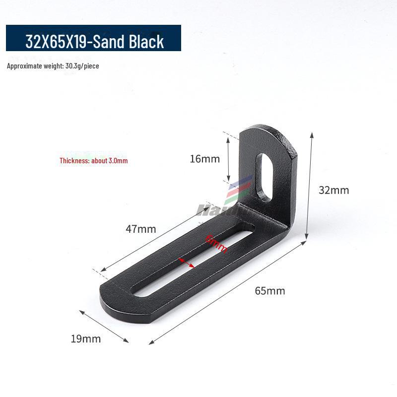 Stainless Steel Adjustable L-Shaped 90° Angle Bracket Connector