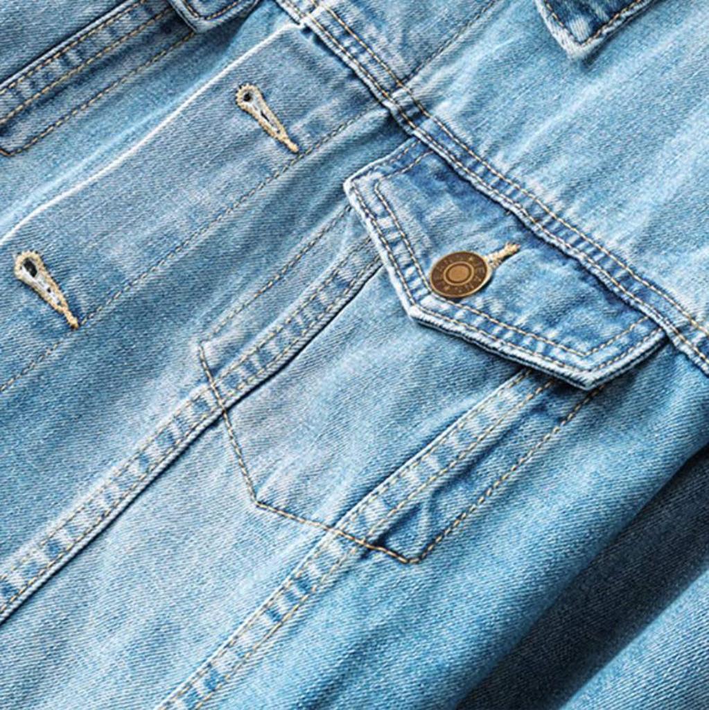 Denim Plus Sizes [ODFMCE] Men's Jacket, Autumn, Cotton, Casual, Stylish, (JP, Alphabet, 2XL, Black)