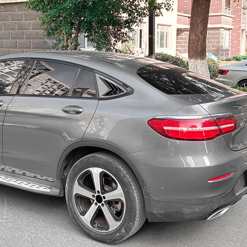 For Mercedes Benz GLC Coupe C253 2016- Car Rear Window Shutter Cover Trim Window Louver Side Vent Trim Auto Accessories