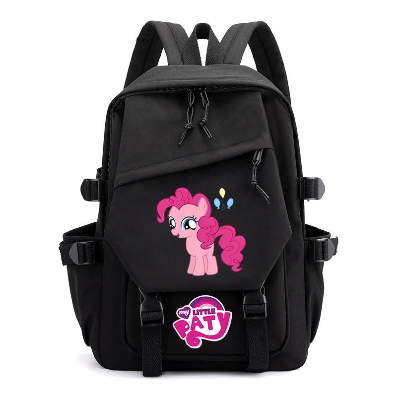 Pony Poly Rainbow Pony Printed Student School Bag Large Capacity Primary And Secondary School Student School Bag Children'S Backpack