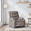 Electric Massage Chair Taupe Fabric
