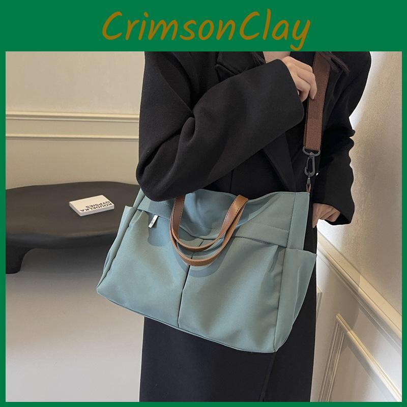 Stylish Nylon Shoulder Bag For Women Large Capacity Tote Business And Casual Use