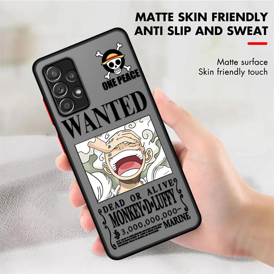 Pouzdro One Piece Luffy pro Samsung Galaxy A54 A35 A16 A15 A34 A36 A53 A14 A23 A56 A55 A17 A52 A52S A72 A73 A33 Kryt na telefon