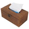 Vintage Holz Taschentuchbox Dekorative Retro Serviettenbox Papierhandtuch Aufbewahrungskoffer für Zuhause Massagesalon