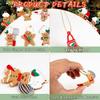 12pcs Gingerbread Man Ornaments for Christmas Tree, Assorted Plastic Gingerbread Figurines Ornaments, Christmas Tree Hanging Decorations, 3 Inch Tall