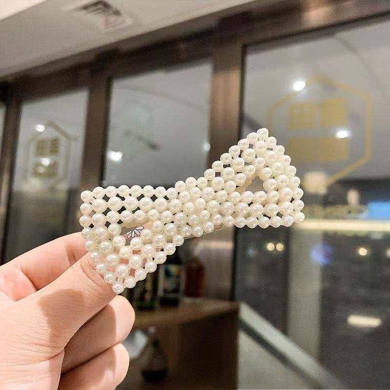 

1 шт., заколка для волос с искусственным жемчугом, головной убор, коготь для волос для женщин, девушек, макияж, заколки для волос, аксессуары для волос, зажим для ванны в форме краба, головной убор