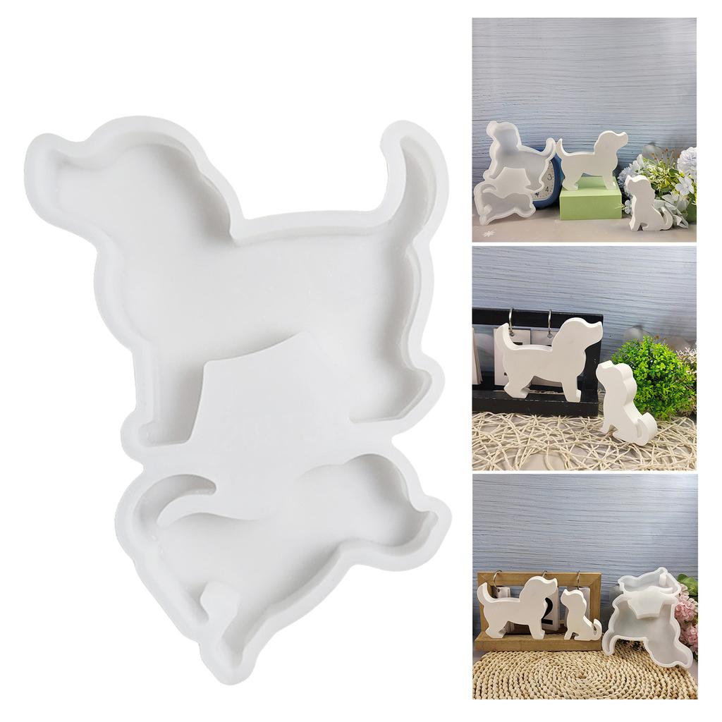 Easy To Use Silicone Mould Hand-Making Dog Moulds Statuettes Moulds Crafting Moulds Decorative Molds for Crafting