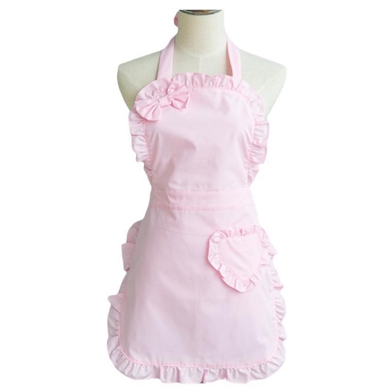 Grembiuli da Cucina Grembiule con Volant Grembiule da Cameriera Grembiule Cosplay da Cameriera Grembiule da Cucina Grembiule da Principessa con Tasche per l'Uso Quotidiano