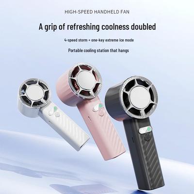 USB Handheld Turbo Mini Fan: Powerful, Portable Ice Cooling with Large Airflow for Outdoors