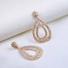 Exaggerated Double-Layer Water Drop Geometric Earrings: Creative Fashion Statement Piece