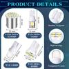 Frienda 70 Pieces LED Car Bulb Kit Interior Car Lights LED Dome Light 31 Mm 36 Mm 41 Mm T10 Bulbs Festoon Bulbs For Car Interiors Map Dome Trunk