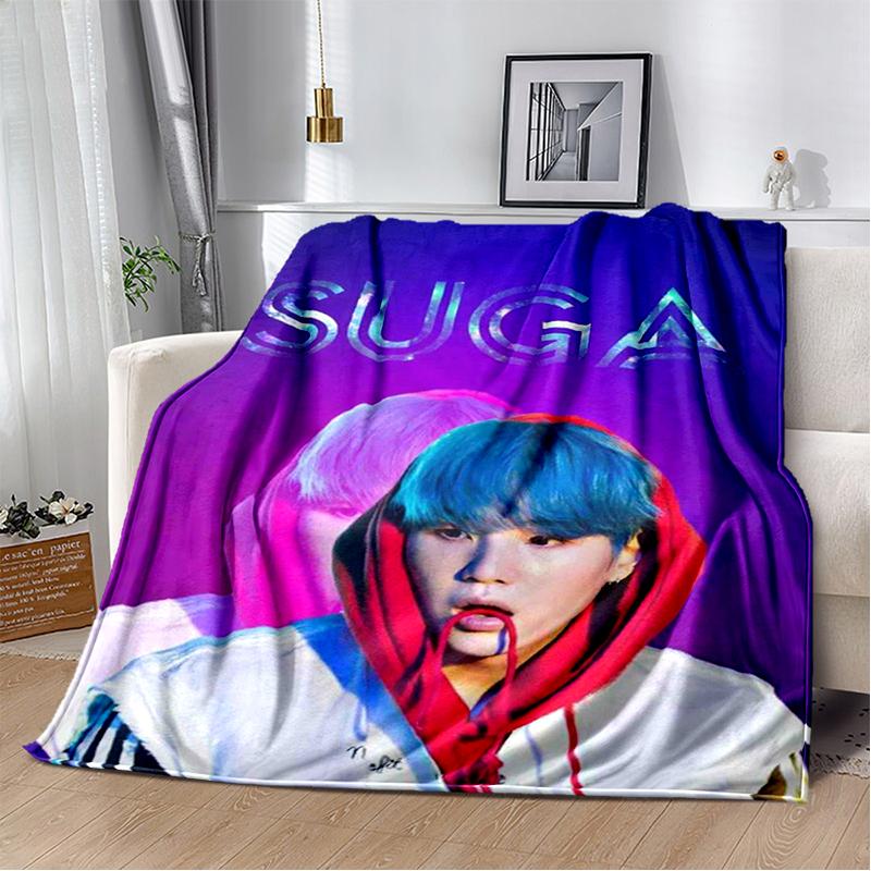 29 Style New Kpop Kim Tae Hyung V Min Yoon Gi,SUGA,Agust D Blanket,Soft Throw Blanket for Home Bedroom Bed Sofa Travel Cover Kid