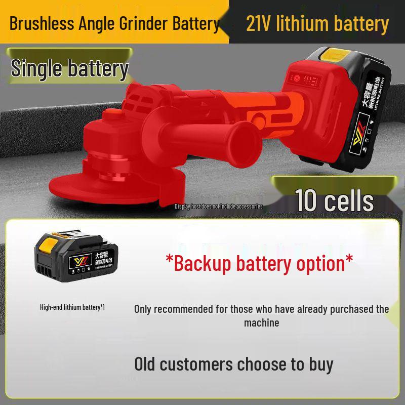 

Высокомощная бесщеточная аккумуляторная угловая шлифмашина с литиевой батареей для резки и многофункциональной полировки