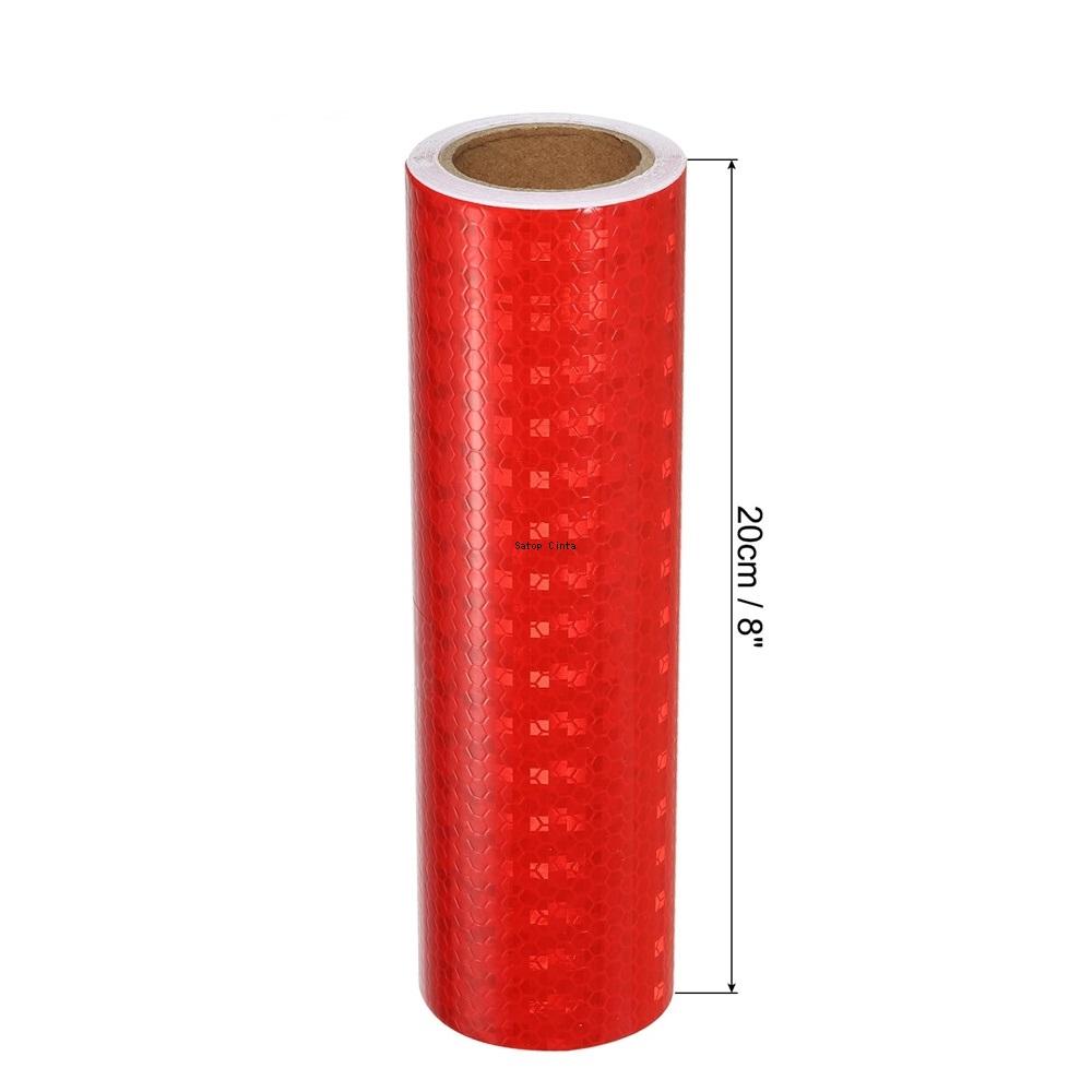 8inch Reflective Warning Tape White Red Yellow Green Blue Waterproof Strips Night Safety Self-adhesive Stickers 5M For Car Truck