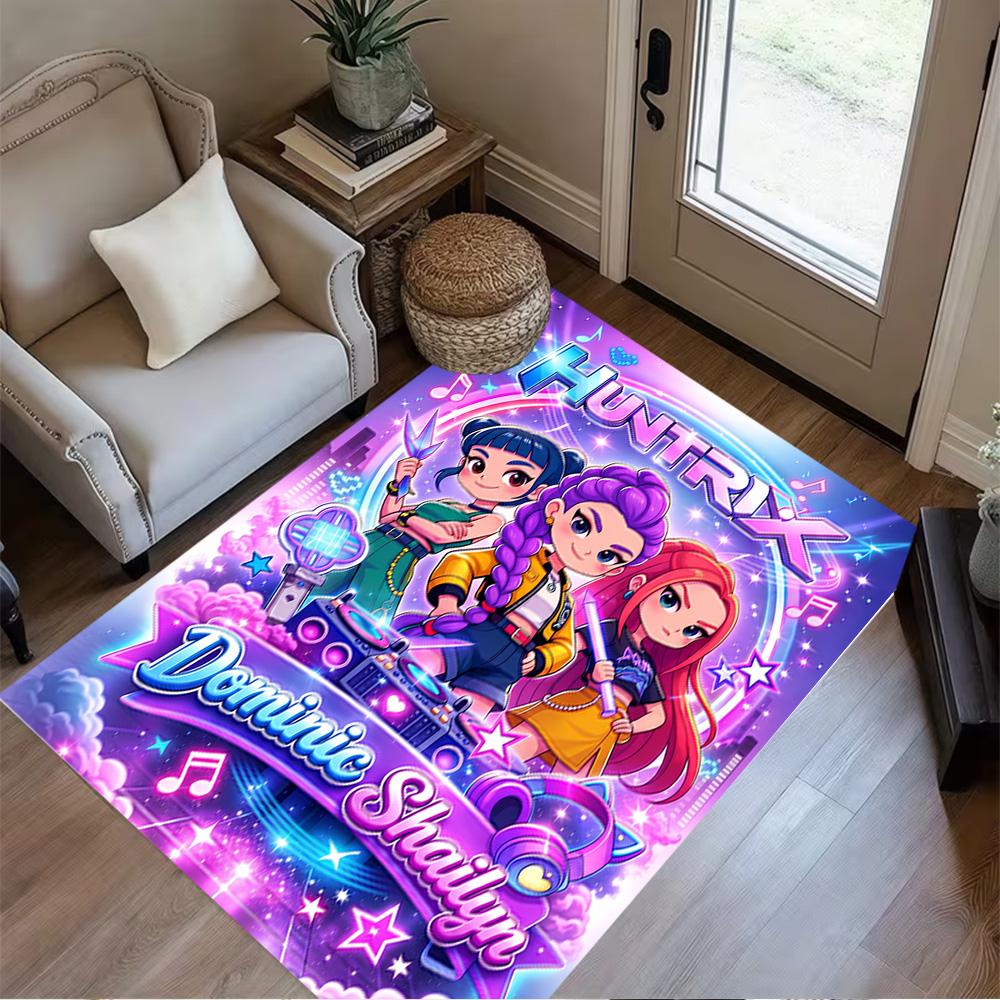 Galactic Fashion Showdown Floor Rug Office Rug Perfect for Decorate Room Dining Room Hallway Living Rooms Anti-slip Rug Decorate Offices