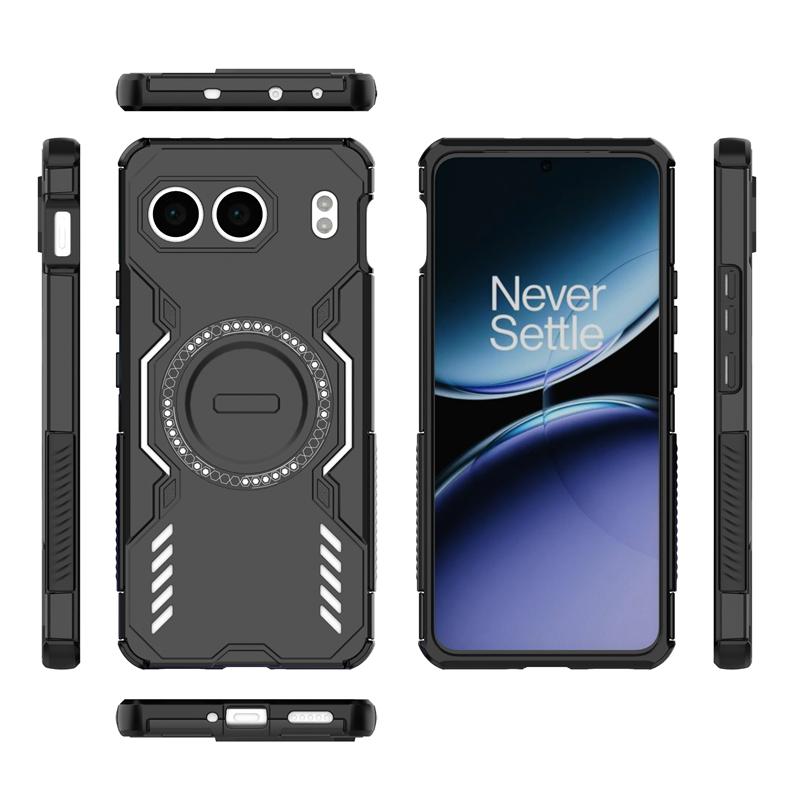 Armor Case For OnePlus Nord 4 Magnetic Adsorption Wireless Charge Cover OnePlus Nord 4 Case For OnePlus Nord 4 Case 6.74 Inch