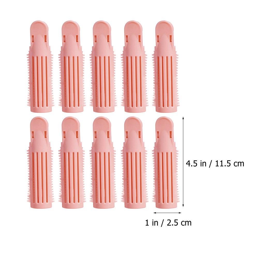 10Pcs Hair Root Curlers Volumizing Clips for Thickening Hairstyles Easy to Use Portable Hair Volume Clip Root Clips розовый