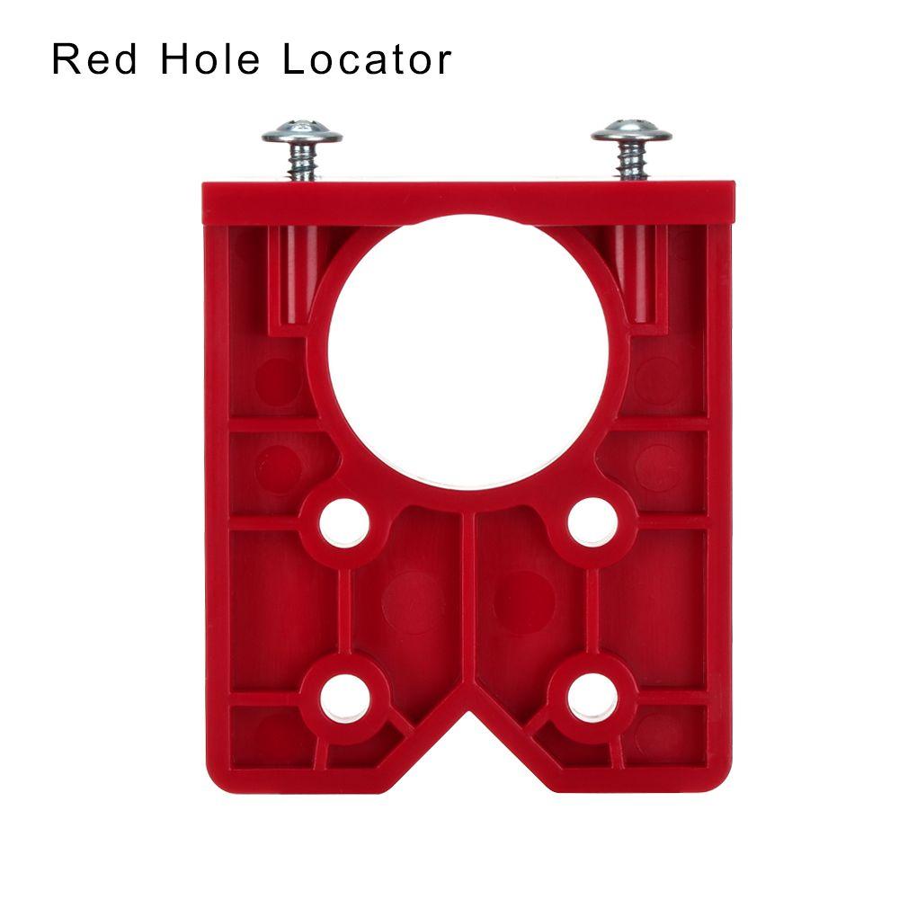 

Tool Parts Door Hole Opener Guide Locator Hinge Hole Drilling Drill Bits Hinge Drilling Jig Red Hole Locator