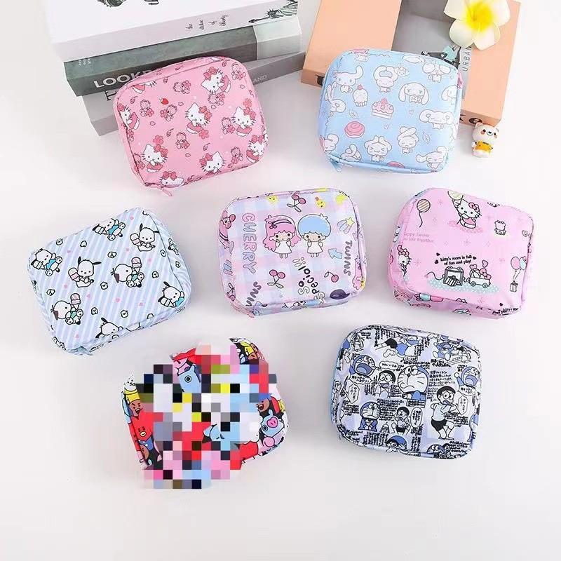 Snoopy Doraemon Hello Kitty Cinnamoroll Vzor Přenosná taška na uložení kosmetiky Pro dívky a cestování