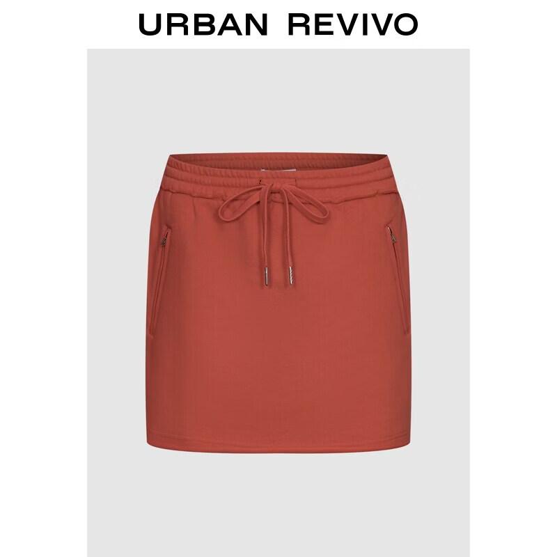 

UR2026 Women s Trendy Sports Zipper Pocket Skirt XS