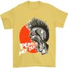 Punks Not Dead Koszulka Unisex Rockowa z Czaszką 100% Bawełna