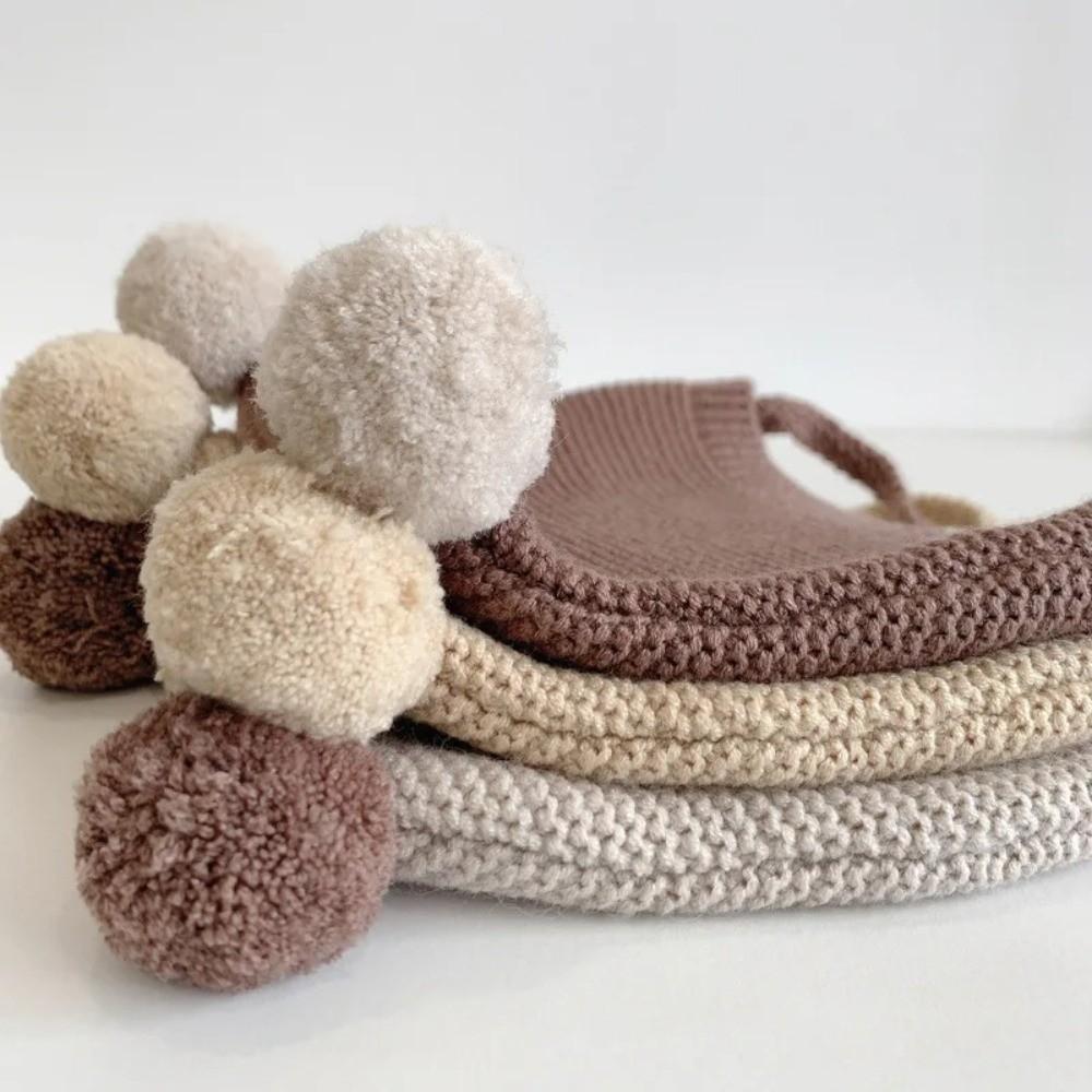 2-24 Months Toddler Knitted Hat Korean Infant Bonnet New Baby Ear Protection Hat