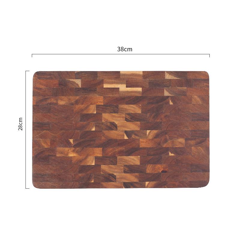 Acacia wood Solid wood cutting board Home kitchen solid wood geometric grid splicing wooden cutting board