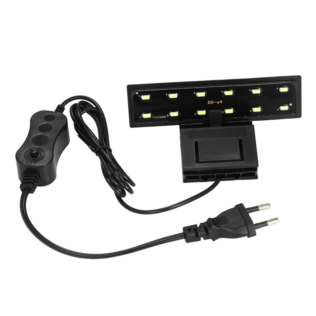 5W Ultra-tynt akvarium LED-lys Ultra Bright Clip-on belysningslampe 12 LED-er for Aquarium Fish Tank