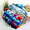 Smurfs Winter Ski Lift Folding Umbrella Suitable For All Seasons 8 Paraphenoid Bones Travel Printing Gift
