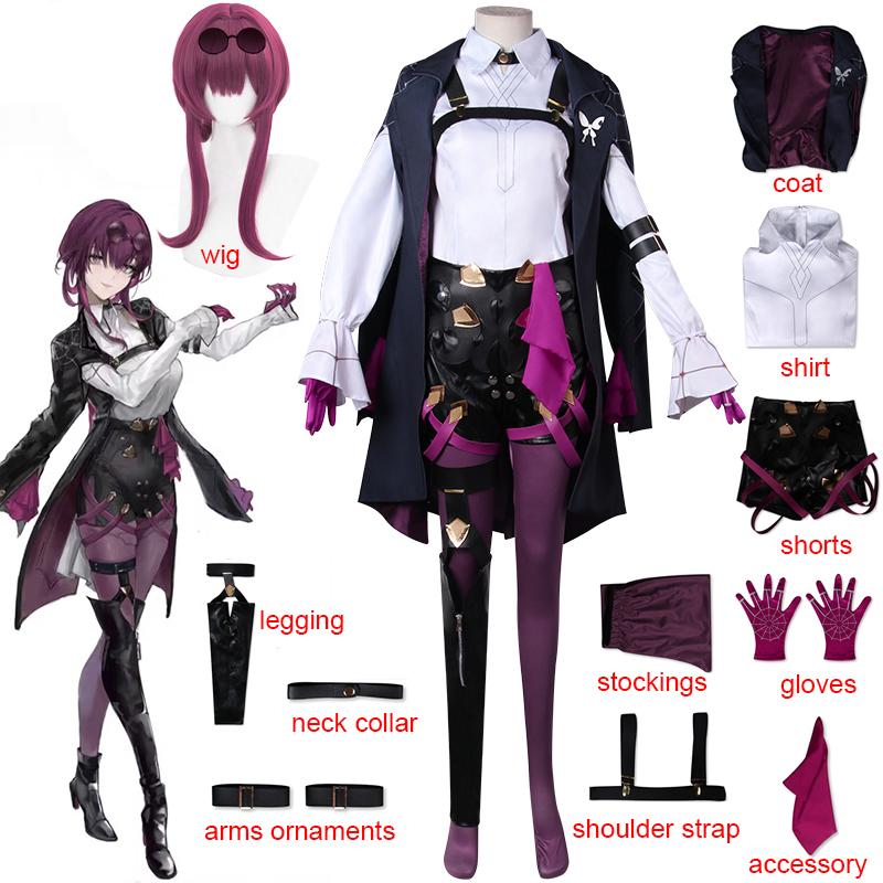 Kafka Cosplay Game Honkai: Star Rail Cosplay Women Honkai Kafka Cosplay Costume Wig Plus Size XS-3XL