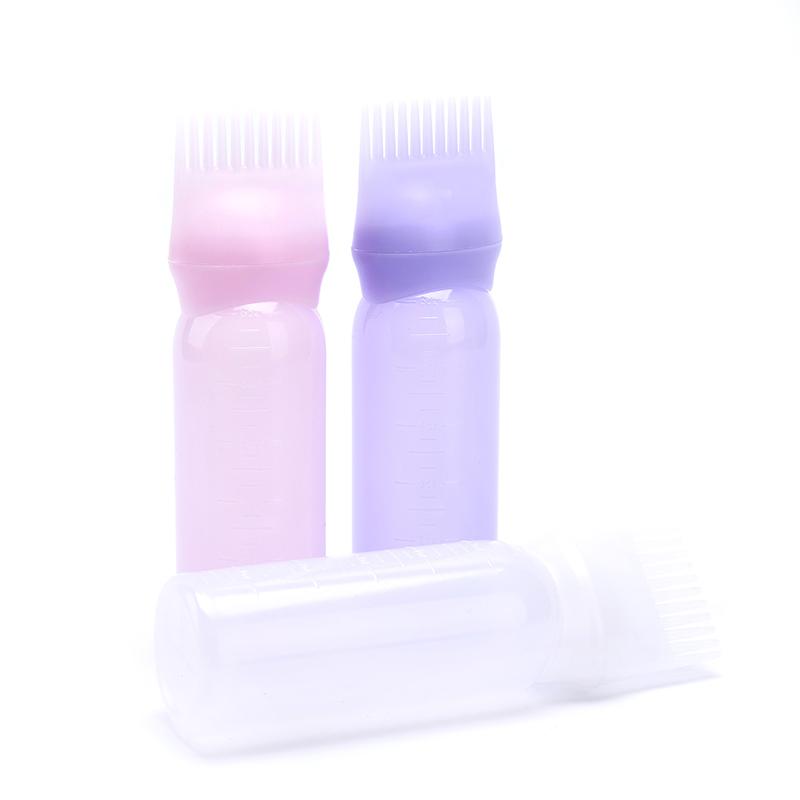 120Ml Hair Dye Applicator Brush Hair Washing Empty Bottle Comb Styling Tool