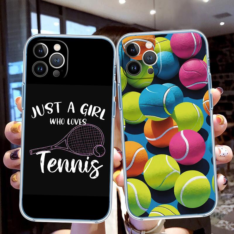LO90 Tennis Sports Soft Shell Transparent Phone Case for Samsung Galaxy A04 A04S A14 A23 A34 A54 M23 M33 M52 M53