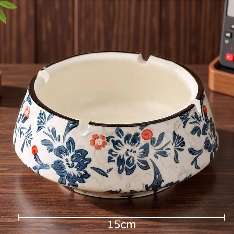 Blue and White Porcelain Tissue Box Coffee Table Desk Decoration Flowers Pattern Tissue Box Bedside Table Paper Towel Case