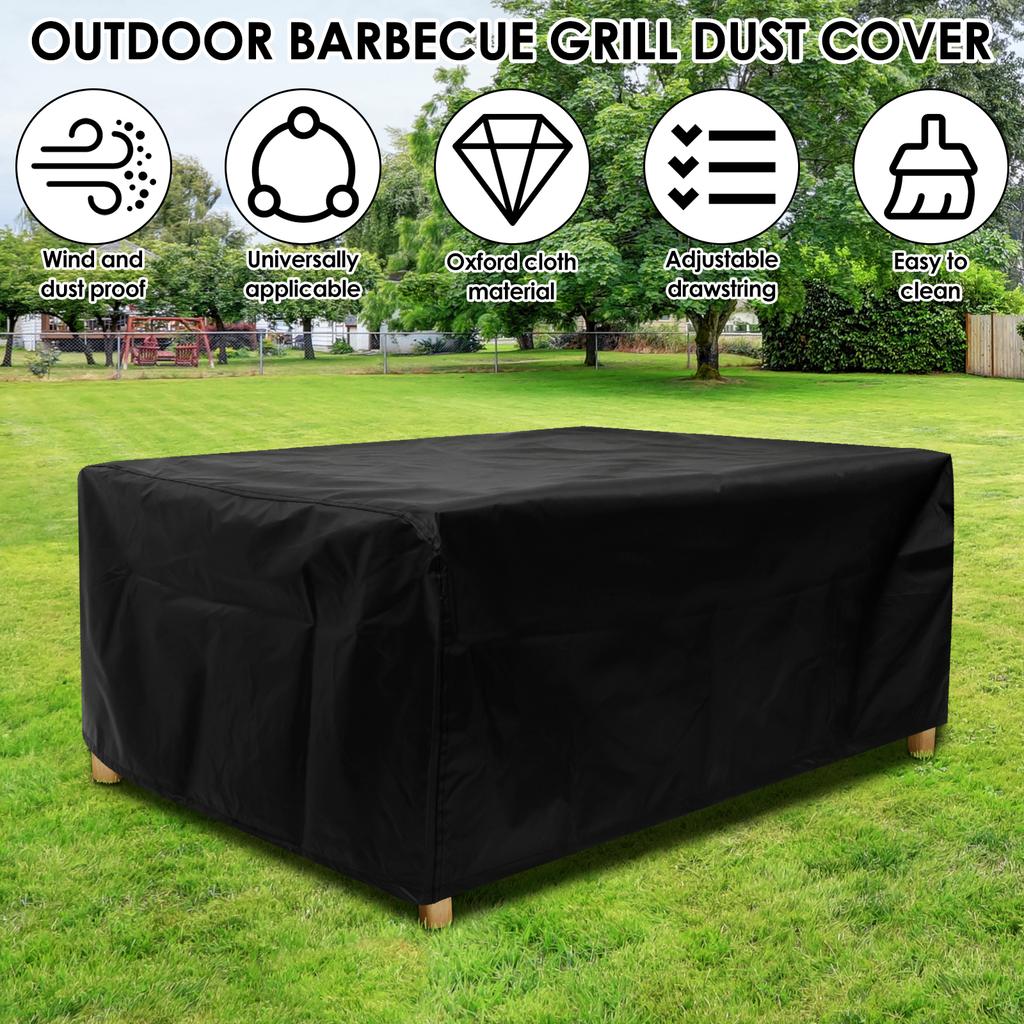 Outdoor Garden Furniture Cover Waterproof And Windproof Oxford Cloth Protective Cover For Garden Sofa Table Chair Easy To Clean